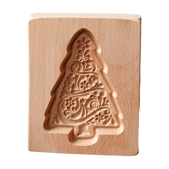 Wooden Cookie Moulds for Baking and Embossing – Carving Cookie Cutters Set for DIY Shaped Seals and Cookie Making
