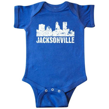 

Inktastic Jacksonville Skyline Grunge Gift Baby Boy or Baby Girl Bodysuit