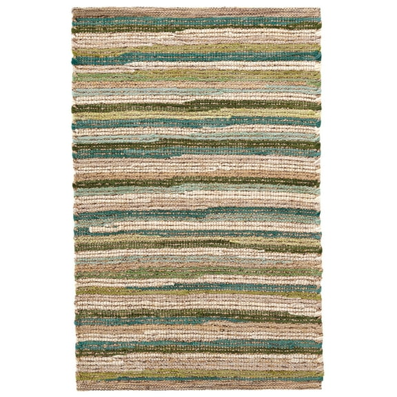 Dash & Albert Francisco Handwoven Cotton Rug, 5' x 8', Green