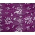 thumbnail image 5 of oneOone Polyester Spandex Purple Fabric Floral & Craft Projects Decor Fabric Printed By The Yard 56 Inch Wide, 5 of 5