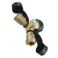 thumbnail image 5 of 1PCS Solid Brass Propane Propane Tank Y-Splitter Adapter) With Gauge 2Way LPG Adapter Outdoor Barbecue Spare Tool Durable, 5 of 6