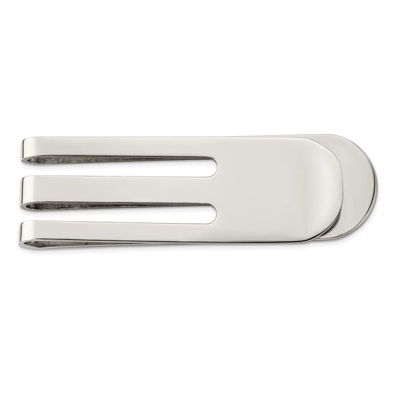 Stainless Steel Polished Money Clip; for Adults and Teens; for Women and Men