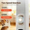 thumbnail image 4 of Rechargeable Pet Hair Trimmer Kit, 2026 New Low-Noise Dog Paw Trimmer with LED Light, Electric Dog Grooming Clippers Waterproof Pet Hair Shaver for Dogs and Cats for Paws Ears Face (White), 4 of 7