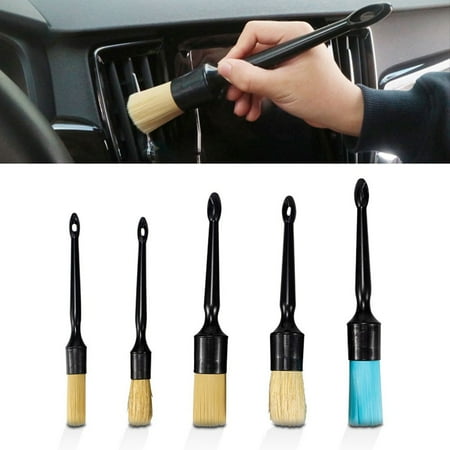 

5Pcs Car Wash Air Outlet Detailing Brush Auto Cleaning Dashboard Accessories