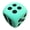 Green, variant on Blue Holiday Dice For Party Fun With Bright Colors And Safe Material For All Ages
