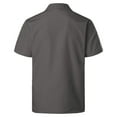 thumbnail image 3 of BOBOGOJP Chemise Homme Imprimée Décontractée à Manches Courtes Boutonnée pour la Plage, Gris TG, 3 of 4