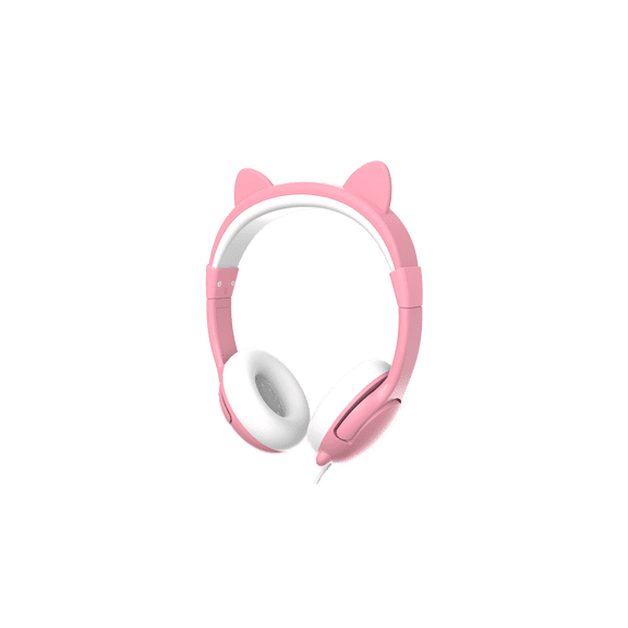 onn Kids Wired Gaming Headset with Cat Ears, Pink, for Nintendo Switch