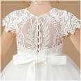 thumbnail image 6 of Cap Sleeve Flower Girl Dress for First Communion Wedding Tulle Pageant Prom Ball Gown Special Occasions (2 -3Years）, 6 of 9