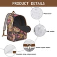 thumbnail image 4 of Chic Paisley Print Boho Backpack for College, Durable School Bookbag with Laptop Compartment, Roomy Daypack for Students, Perfect Functional Gift for Women and Teens, 4 of 5