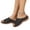 Black, variant on Domuza Orthopedic Casual Sandals for Women Non Slip Slip on Arch Support Summer Flat Sandals Wide Width Walking Shoes 2026 New Beach Foam Shoes Brown 5.5(EU-36)