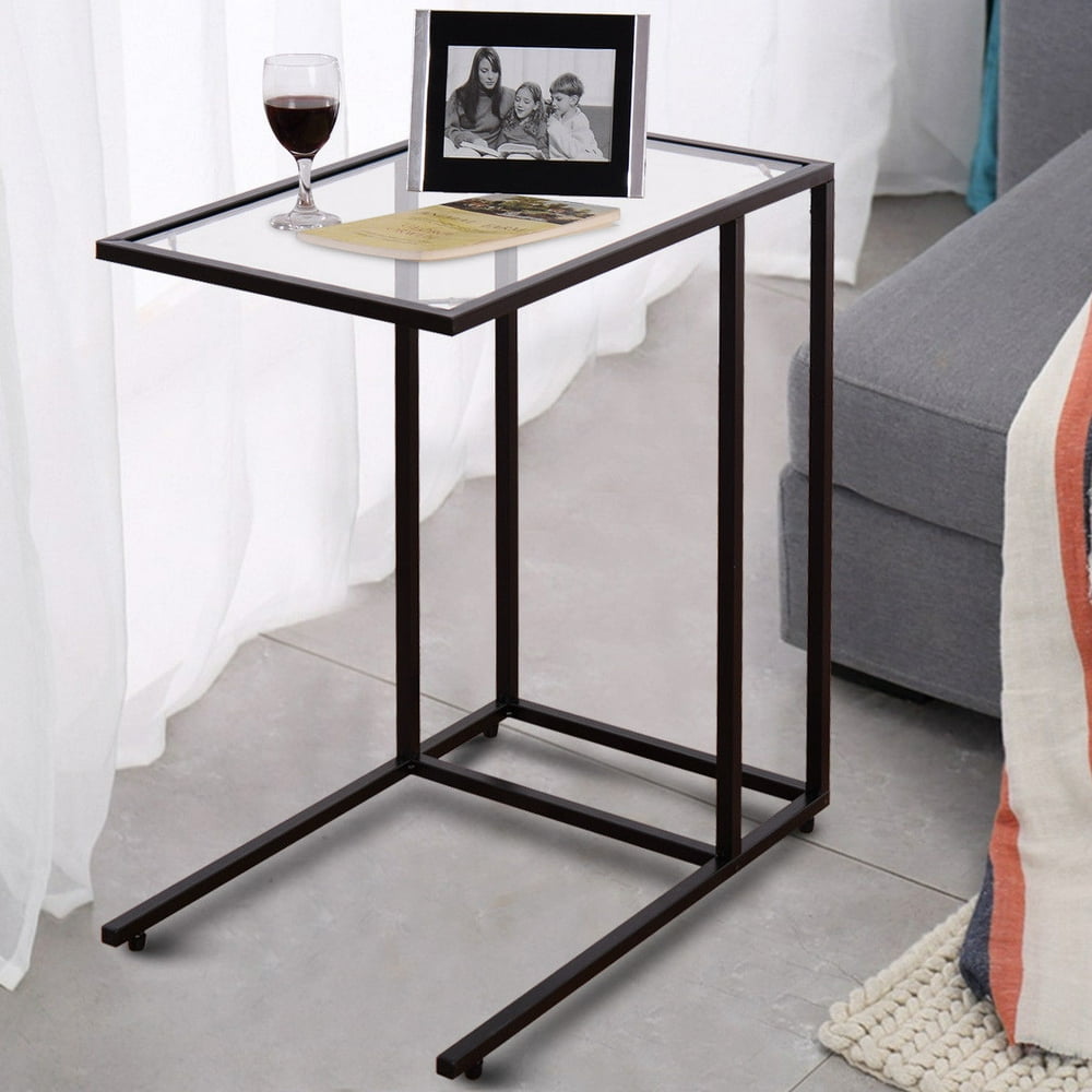 Costway Coffee Tray Side Sofa End Table Ottoman Couch Stand TV Lap