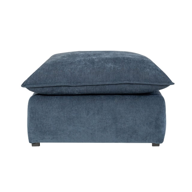 Taburete Puff Nabu Azul Marino Kessa Muebles