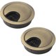 thumbnail image 1 of 2 Pack Desktop Cable Grommets 60mm Metal Cable Hole, Round Hole Cover For Organizing Desk Cables (bronze) -t, 1 of 4