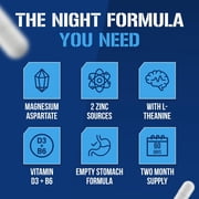 Sleep Supplement - EVLution Nutrition Sleep Aid with Z-Matrix for Muscle Recovery - Sleeping Pills Mineral Complex with Zinc, Magnesium & L-Theanine - EVL Z-Matrix 240ct Capsules