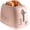Blush, variant on COOK WITH COLOR Retro Rounded 2 Slice Toaster, Stainless Steel Toaster with Wide Slots and 6 Browning Levels, White