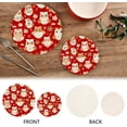 thumbnail image 4 of SKYSONIC Cartoon Owls Pot Holders Trivets, 2 Pcs Heat Resistant Trivets, Cotton Thread Weave Mats for Hot Pads Pans Pot Bowl Teapot for Kitchen Decor, 4 of 7
