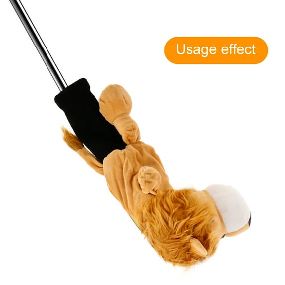 LEXSOMEO Cute Lion Golf Club Cover, Soft Plush Driver Headcover Wood Clubs Funny Lion Golf Covers Collection for Golfers