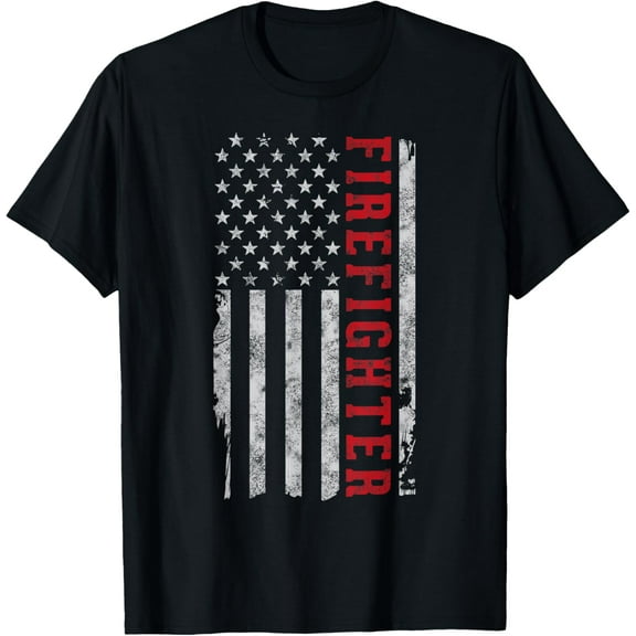 t-shirt Thin red line USA flag Firefighter gift for 4th of July T-Shirt mens t shirt,black,women,funny,misfits,men,journey