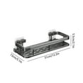 thumbnail image 3 of TIMIFIS Storage Rack Shower Trolley Rack Storage Rack Internal Shower Self Adhesive Rack Storage Rack Aluminum Alloy Bathroom Shower Wall Storage Rack Bathroom Accessories, 3 of 6