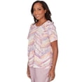 thumbnail image 3 of Alfred Dunner Womens Chevron Geometric Tee, 3 of 4