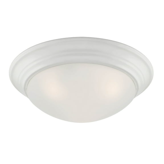 Designers Fountain Tap 2 Light Matte White Flush Mount Ceiling Light, 1360M-MW