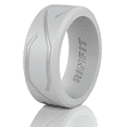thumbnail image 5 of Rinfit Silicone Wedding Ring for Men - Soft Rubber Wedding Band Replacement - 4Love Collection - 3 Rings Pack, 5 of 11