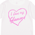 thumbnail image 4 of Inktastic I Love My Glamma in Pink Chalk Heart Boys or Girls Long Sleeve Toddler T-Shirt, 4 of 5