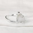 thumbnail image 2 of Natural Rose Quartz Ring, Rough Quartz Gemstone Ring, Birthstone, Cross Band, 925 Sterling Silver, Womens Ring, Christmas, Thanksgiving, Handmade, Statement Jewelry, Rough Gemstone Jewelry, 2 of 5
