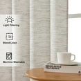 thumbnail image 2 of sasyxdc Linen Blend Curtains 63 Inch Length 2 Panels Set  Light Filtering Soft Airy Rhombus Printed Rod Pocket Window Drapes for Living Room  38Wx63L Inch  2 PCS dyu, 2 of 8