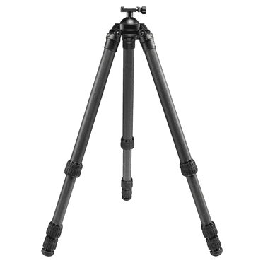 FANAUE Carbon Fiber Tripod Adjustable Height 23.2 to 66.3 inch 55lb Load Capacity with Pan/Ball/Fluid Head Quick Release Plate & Level Bubble for Hunting