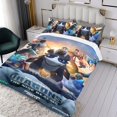 thumbnail image 3 of Cómo Entrenar a Tu Dragón 4 Conjunto de sábanas temático, trío de piezas, cómodo y amigable con la piel, diseño único, regalo de decoración para el hogar para familiares, amigos y fans, 90 cm * 190 cm, 3 of 6