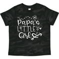 thumbnail image 3 of Inktastic Papa's Little Girl with Hearts Flower and Butterfly Girls Toddler T-Shirt, 3 of 5