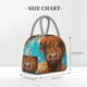 thumbnail image 2 of Balery Cute Cow Sunflowers Art Bolsa de Almuerzo para Mujeres, Caja de Almuerzo, Bolsa de Almuerzo Pequeña Impermeable, Tote de Almuerzo Reutilizable con Gran Capacidad, 2 of 6