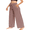 Dusty Pink, variant on Gleelaud Women's High Waist Wide Leg Lounge Pants, Soft Stretch Drawstring Casual Yoga Pants with Side Pockets
