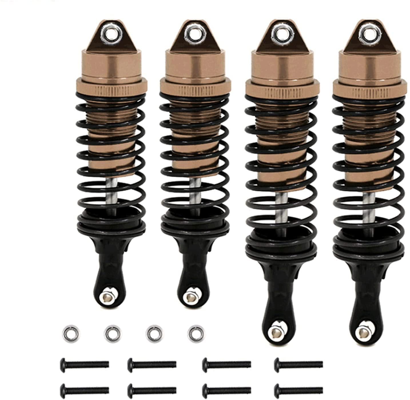 Details about 4PCS RC Car Front Rear Shock Absorber For 1/10 Traxxas Slash 4x4 Upgrade Parts Details about 4PCS RC Car Front Rear Shock Absorber For 1/10 Traxxas Slash 4x4 Upgrade Parts