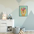 thumbnail image 2 of Floral Crown Cheetah Spotted Fur Playful Animal 24 in x 30 in Framed Painting Art Prints, by Stupell Home Décor, 2 of 7