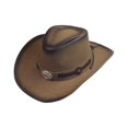 thumbnail image 3 of Slccxzc Rustic Distressed Cowboy Hat, Retro Wide Brim Western Headwear for Outdoor Activities, 3 of 7