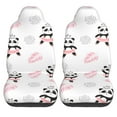 thumbnail image 1 of LAKIMCT Ballet Dancing Panda Car Seat Covers Vehicle Front Seat Covers Universal Fit Seat Protector, 1 of 9