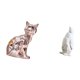 thumbnail image 5 of Figura de escritorio,Estante de estatua de gato para escritorio,oficina,decoración del hogar,Figura decorativa de cerámica para escritorio,decoración del hogar,Escultura de, 5 of 8