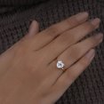 thumbnail image 2 of Cora Jewellery 2CT Hidden Halo Heart Moissanite Engagement Ring For Women, 14K Yellow Gold, 2 of 6