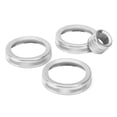 thumbnail image 3 of Filfeel 4Pcs A/C Knob Ring Trim Volume Adjuster Decor Fit For Range Rover Evoque 2012 2013 2014 2015 2016 2017 2018 Car Styling, 3 of 8