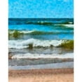 thumbnail image 3 of Calkins, Michelle 15x18 Black Modern Framed Museum Art Print Titled - Lake Michigan layers, 3 of 5