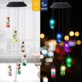 thumbnail image 3 of Lámparas de energía Solar para jardín campanilla de viento colorida luz Kuymtek colgante para el hogar romántica cambia de Color Lámpara decorativa colgante, 3 of 9
