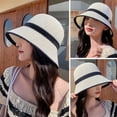 thumbnail image 6 of Wide Brim Anti-UV Cotton Linen Big Visors Breathable Fisherman Cap Fisherman's Hat Beach Cap Sun Hat Bucket Hat BLACK, 6 of 8