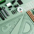 thumbnail image 5 of 28 PCS Compass Geometry Tools with Case, Drafting Tools Geometry Set with Swing Arm Protractor, Rulers, Metal Compass, Square Set, Mechanical Pencil, Back to School Supplies for Students, 5 of 8