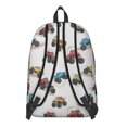 thumbnail image 3 of Monster Cartoon Truck Gray Pattern Backpack for School, Cute School Bag with Adjustable Shoulder Straps and Padded Back, 15.7"x11.8"x5.5", 3 of 5