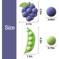 thumbnail image 2 of Lindos imanes para el refrigerador, imanes fuertes desmontables con arándanos y guisantes, divertidos imanes para el refrigerador para pizarra, oficina, fotos, notas, imanes decorativos para el refrig, 2 of 7