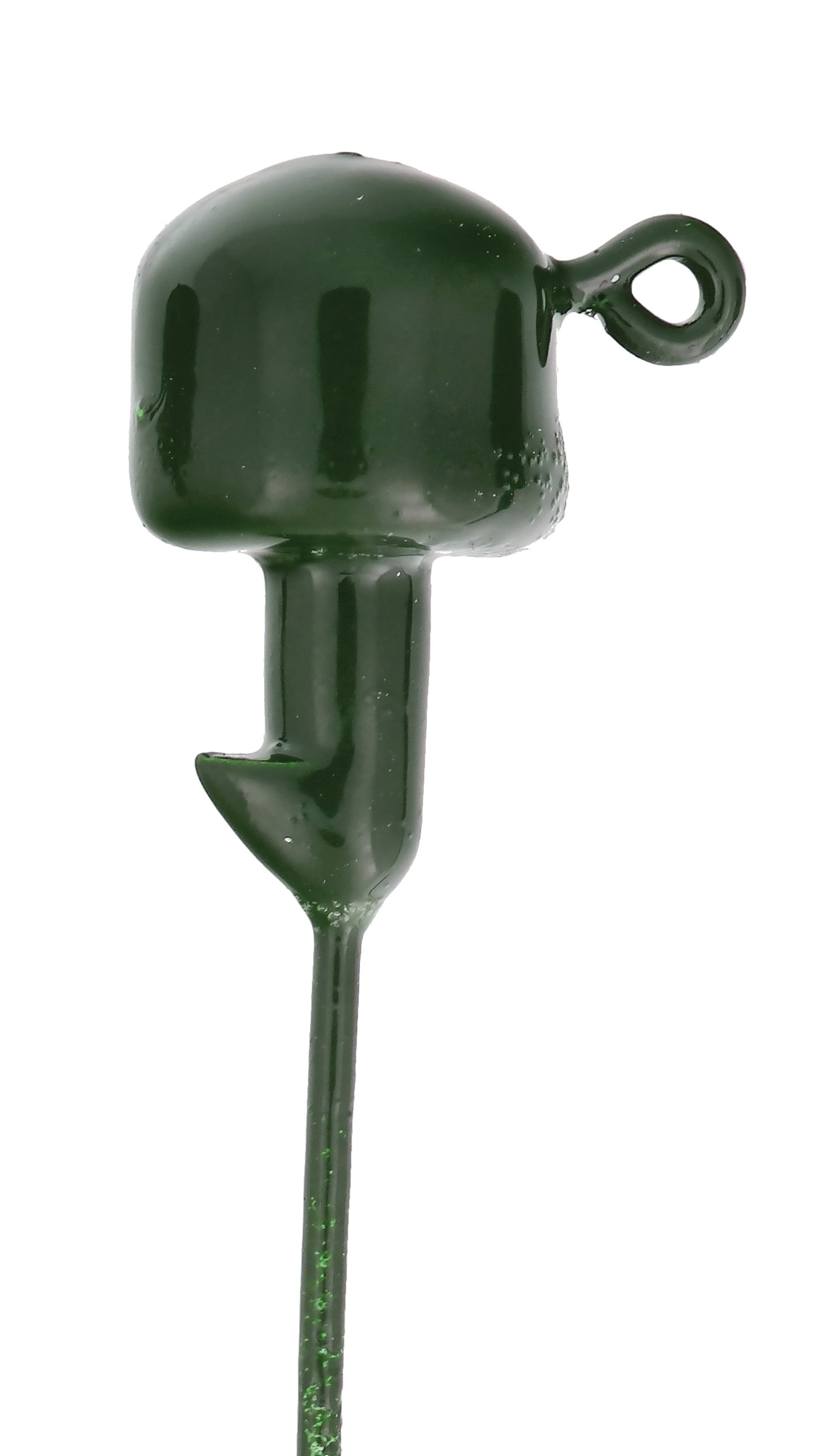 Lazer Sharp Tin Ned Jig Head - 3 pack - Hook size 2/0 - 1/5 oz - Green Pumpkin