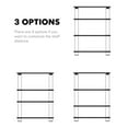 thumbnail image 4 of FITUEYES Luxury Gray AV Component Media Stand Audio Rack 4-Tier Entertainment Shelves TV Stand for Entertainment Center Stereo Cabinet, 4 of 5
