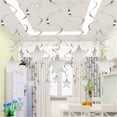 thumbnail image 3 of Decoraciones colgantes en espiral BEISHIDA Silver Star, paquete de 15, 3 of 5